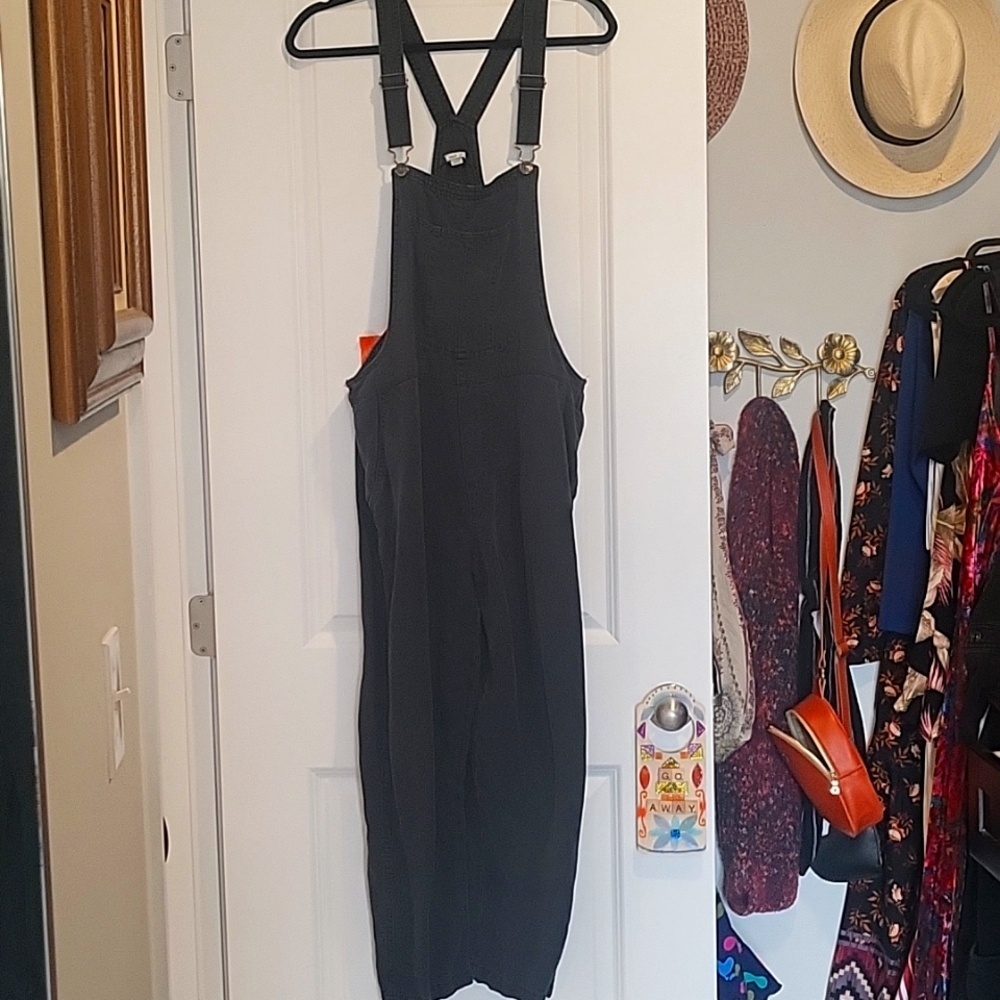 Aerie Black Overalls